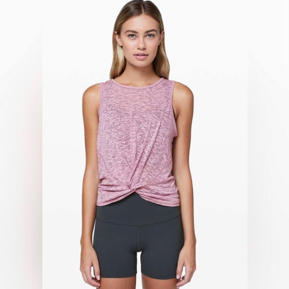 Pink Lululemon tank too